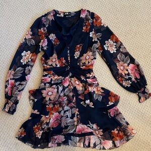 Nicholas floral silk dress size 2